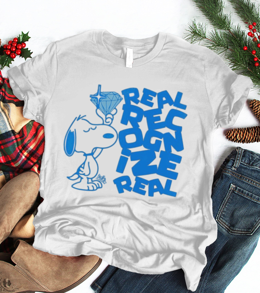 Snoopy Peanuts Real Recognize Real Diamond T-Shirt