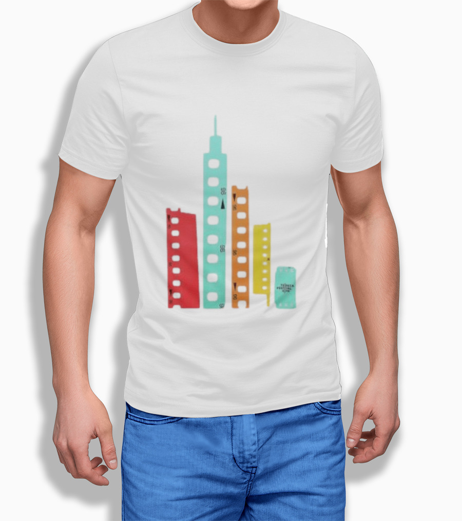 Tribeca Festival Kith 96 Film Reel Skyline New York City Architecture T-Shirt