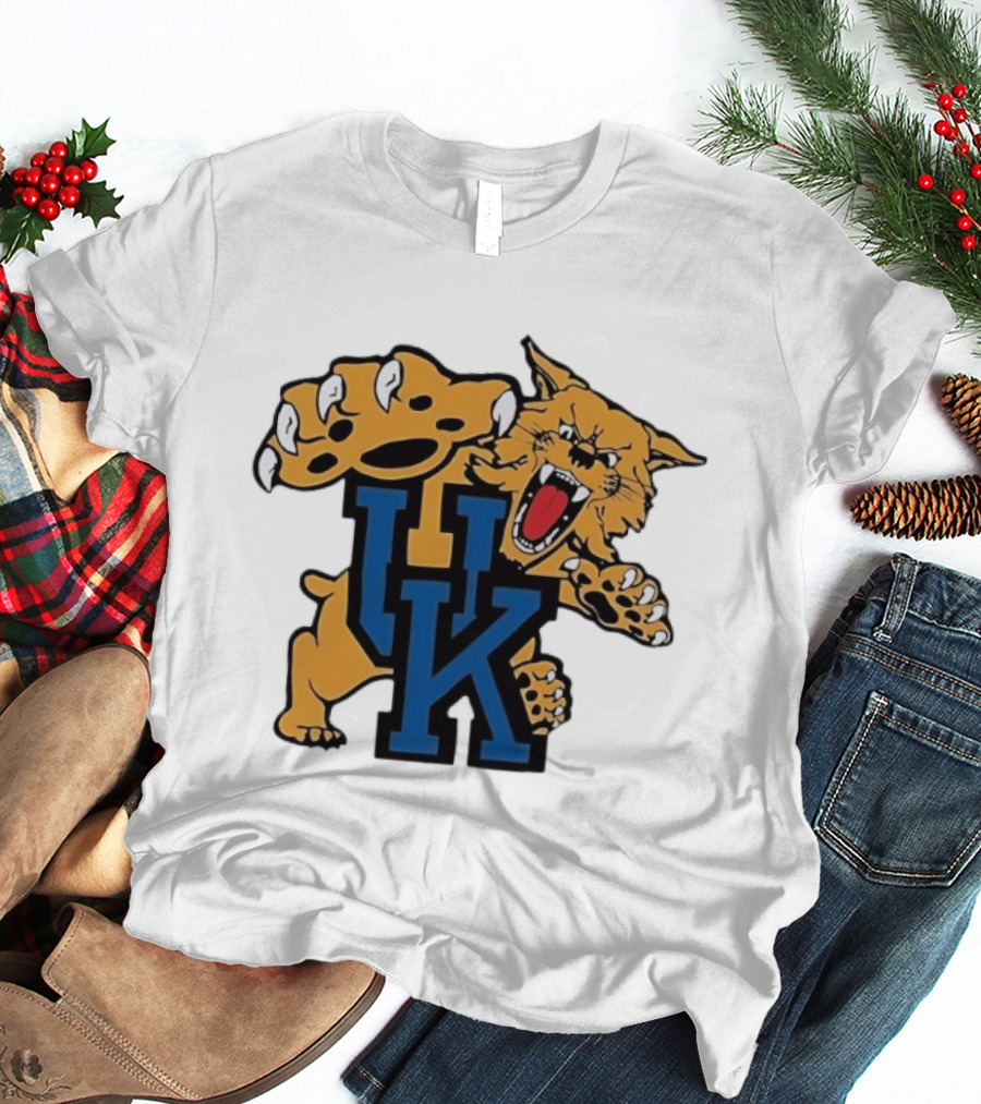 University Of Kentucky Wildcats UK Claw Mascot Sports Team T-Shirt