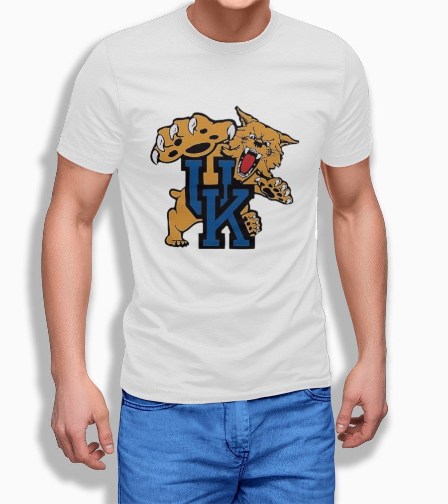 University Of Kentucky Wildcats UK Claw Mascot Sports Team T-Shirt
