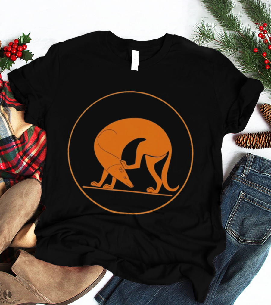 Ancient Greek Pottery Greyhound Dog Minimalist T-Shirt