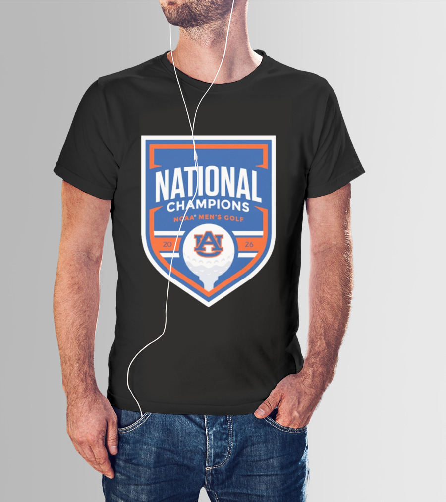 Auburn Tigers National Champions 2026 NCAA Men's Golf T-Shirt