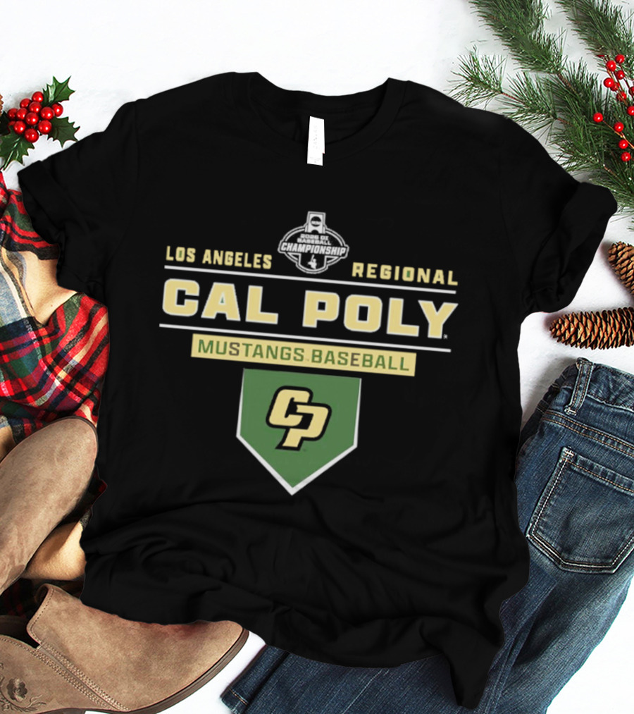 Cal Poly Mustangs Baseball 2026 Los Angeles Regional CP T-Shirt