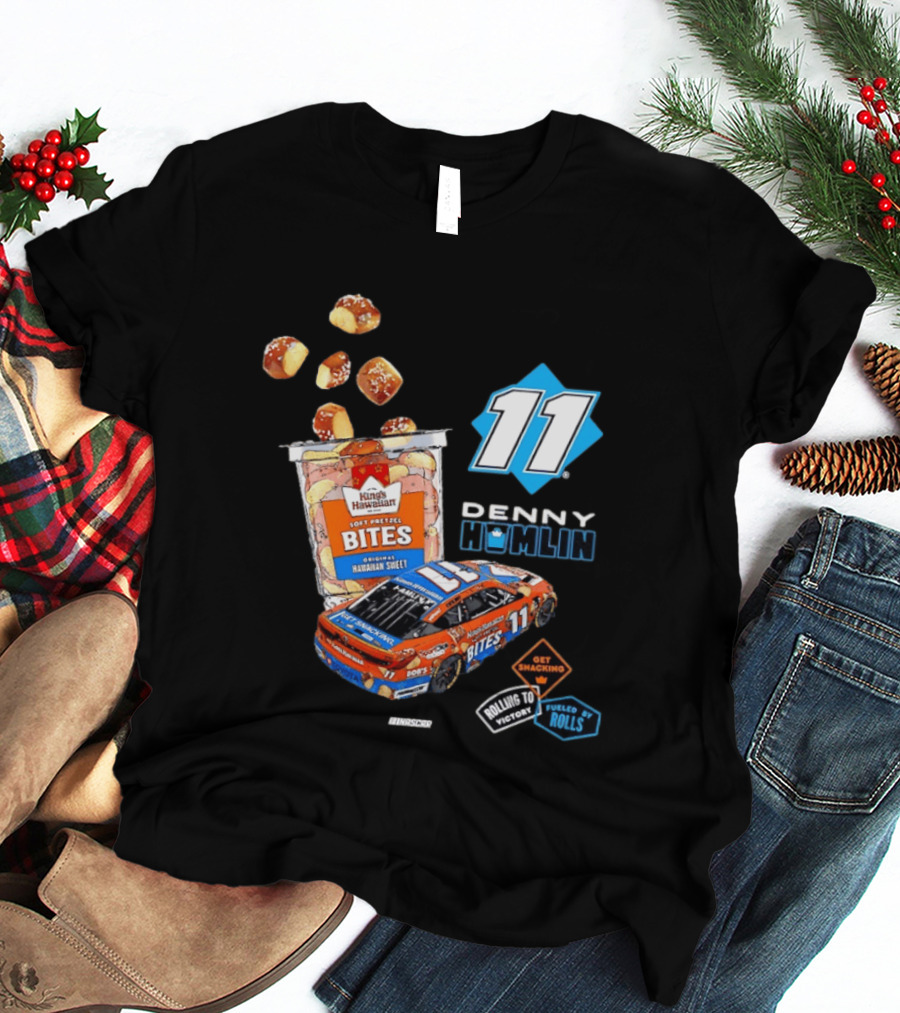 Denny Hamlin 11 Kings Hawaiian Soft Pretzel Bites Joe Gibbs Racing NASCAR T-Shirt