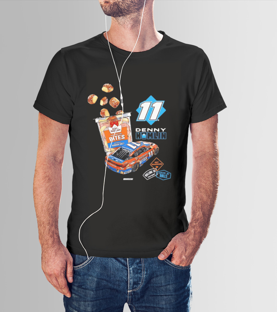 Denny Hamlin 11 Kings Hawaiian Soft Pretzel Bites Joe Gibbs Racing NASCAR T-Shirt