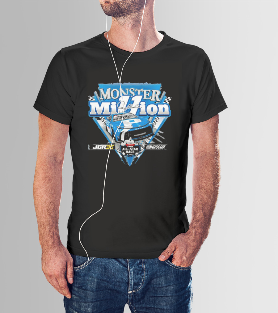 Monster Million Denny Hamlin 11 JGR35 Dover NASCAR All Star Race Toyota Camry T-Shirt
