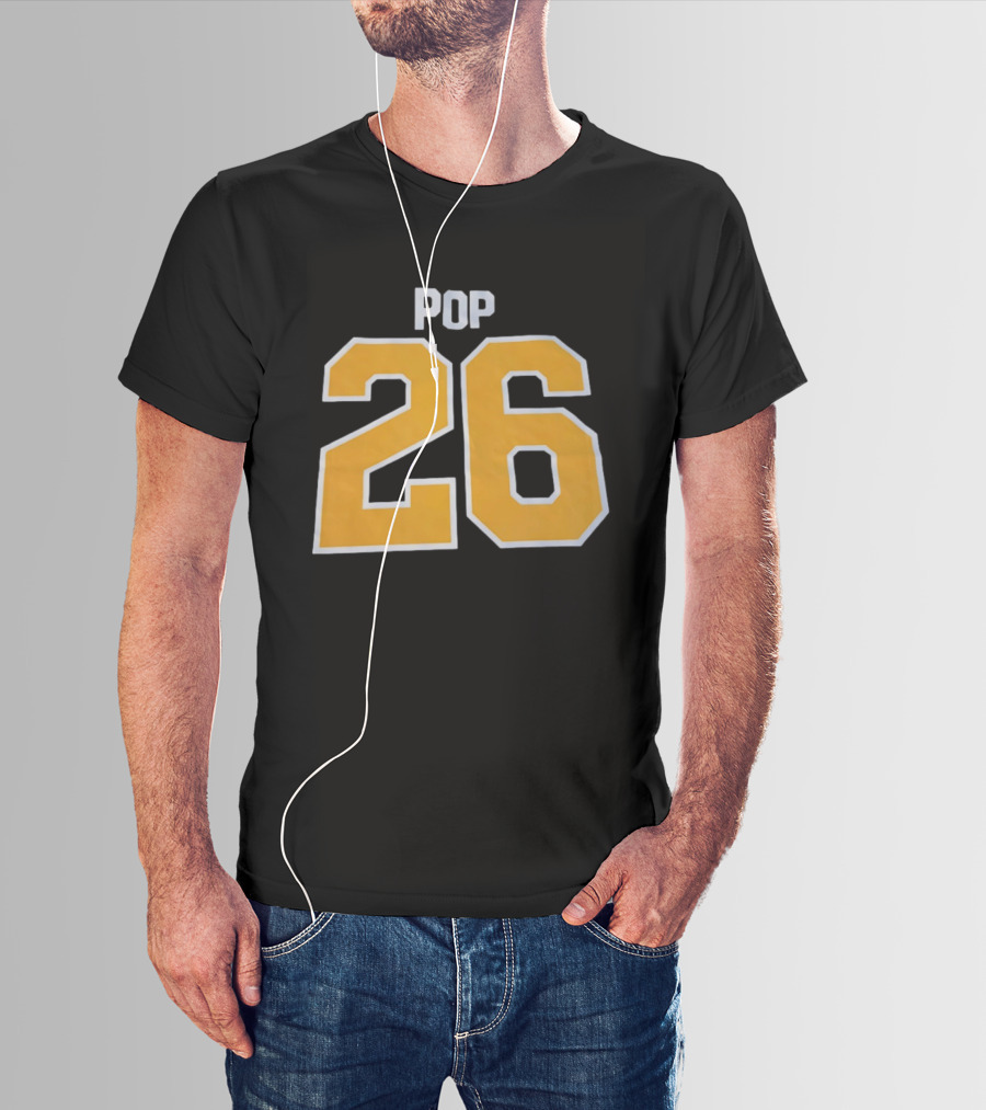 Gregg Popovich San Antonio Spurs NBA Pop 26 T-Shirt