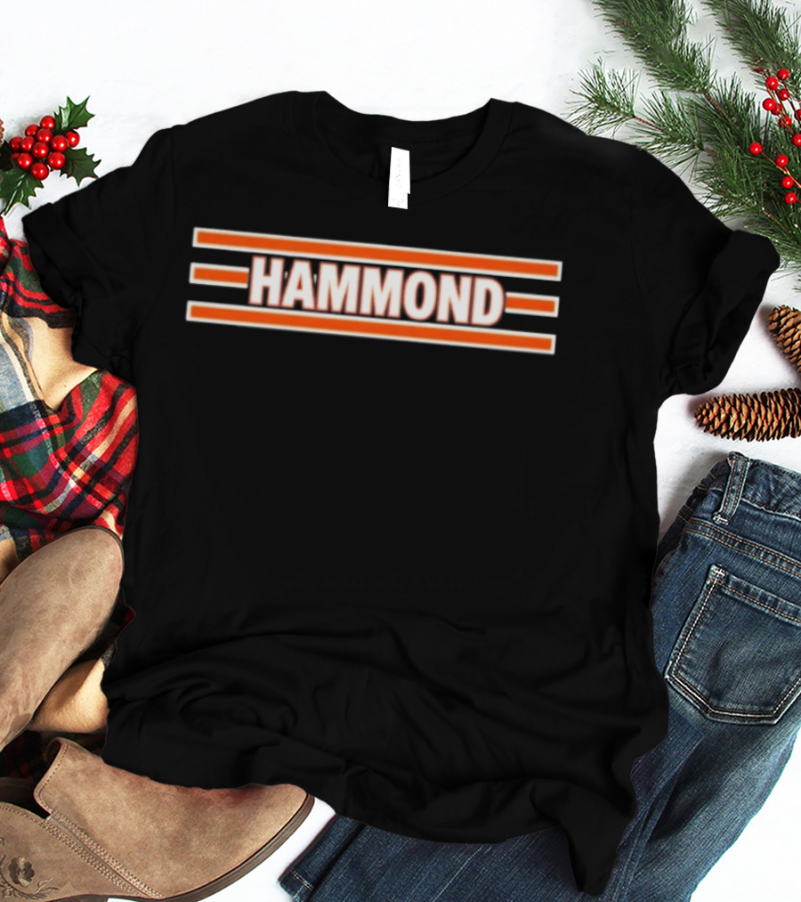 Hammond Chicago Bears Striped T-Shirt