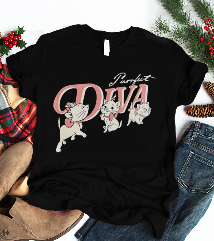 Marie The Aristocats Purrfect Diva Disney Cat T-Shirt