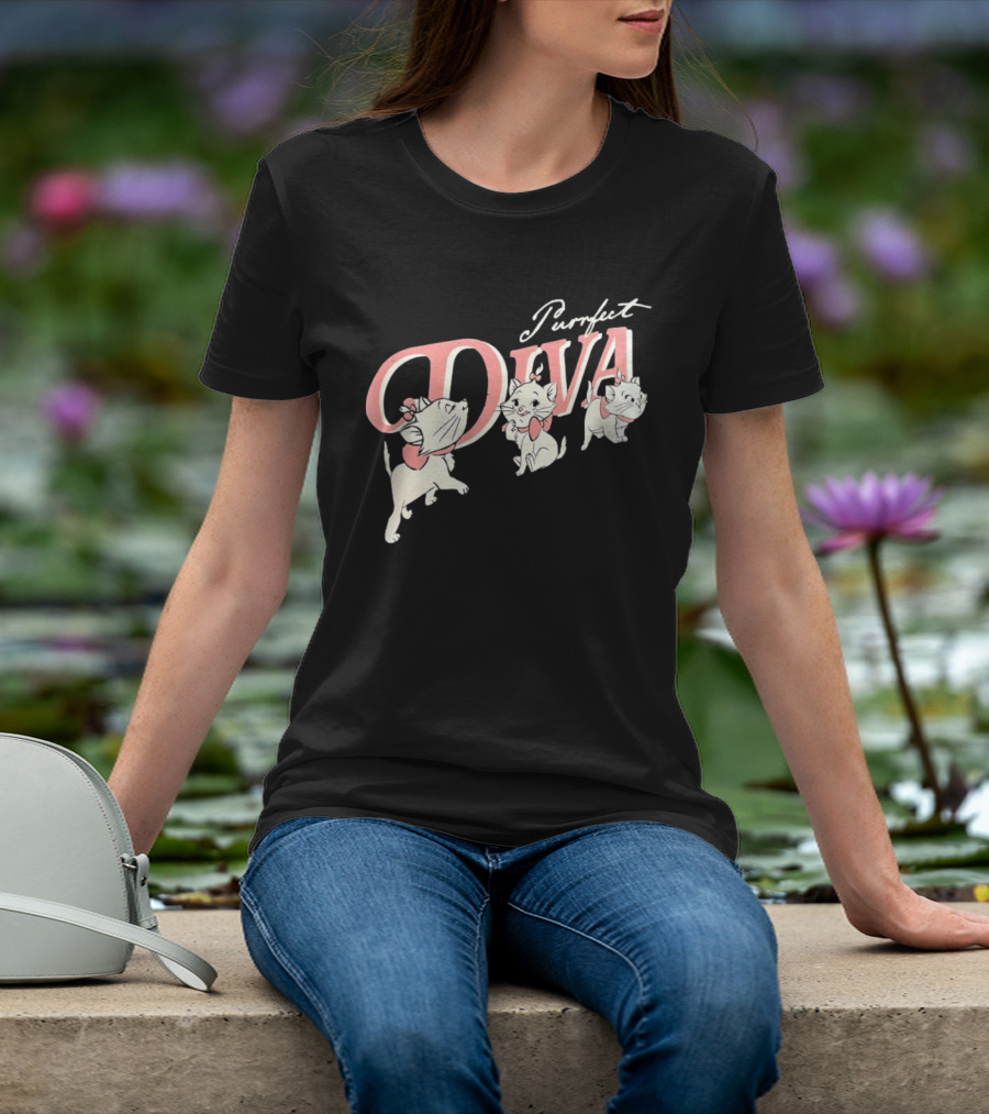 Marie The Aristocats Purrfect Diva Disney Cat T-Shirt