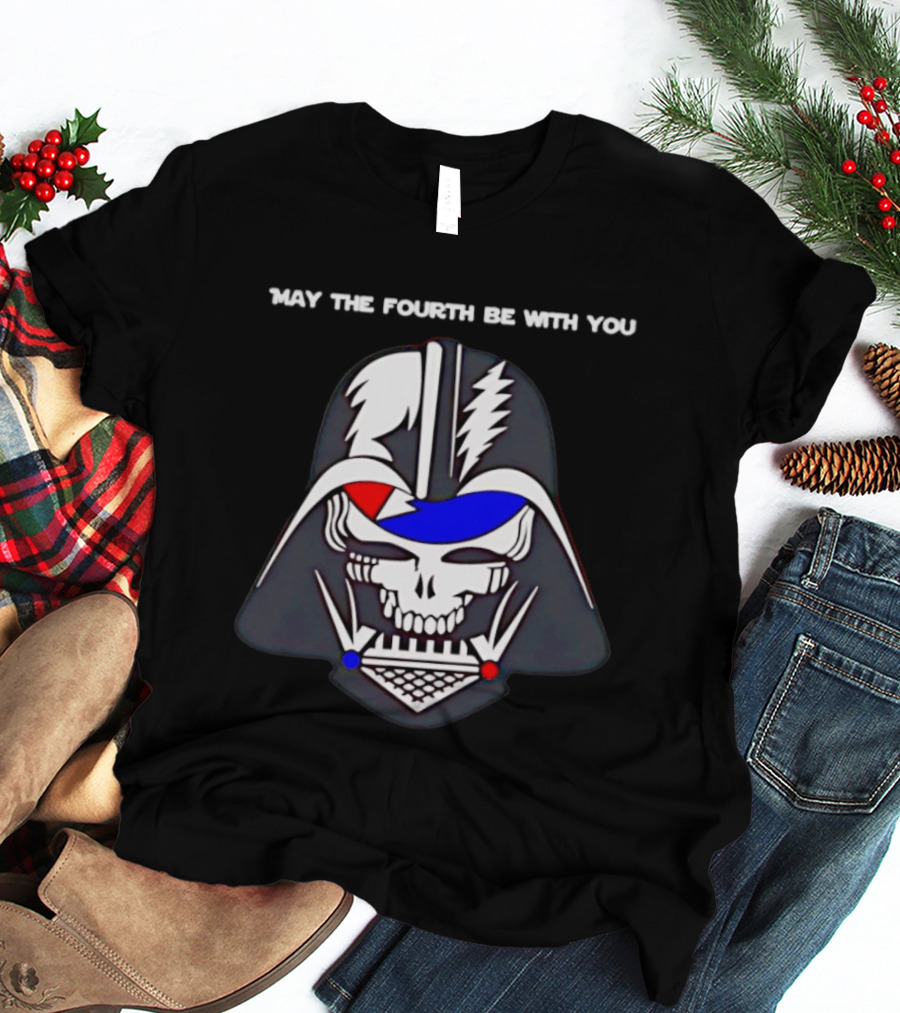 May The Fourth Be With You Darth Vader Grateful Dead Mashup T-Shirt