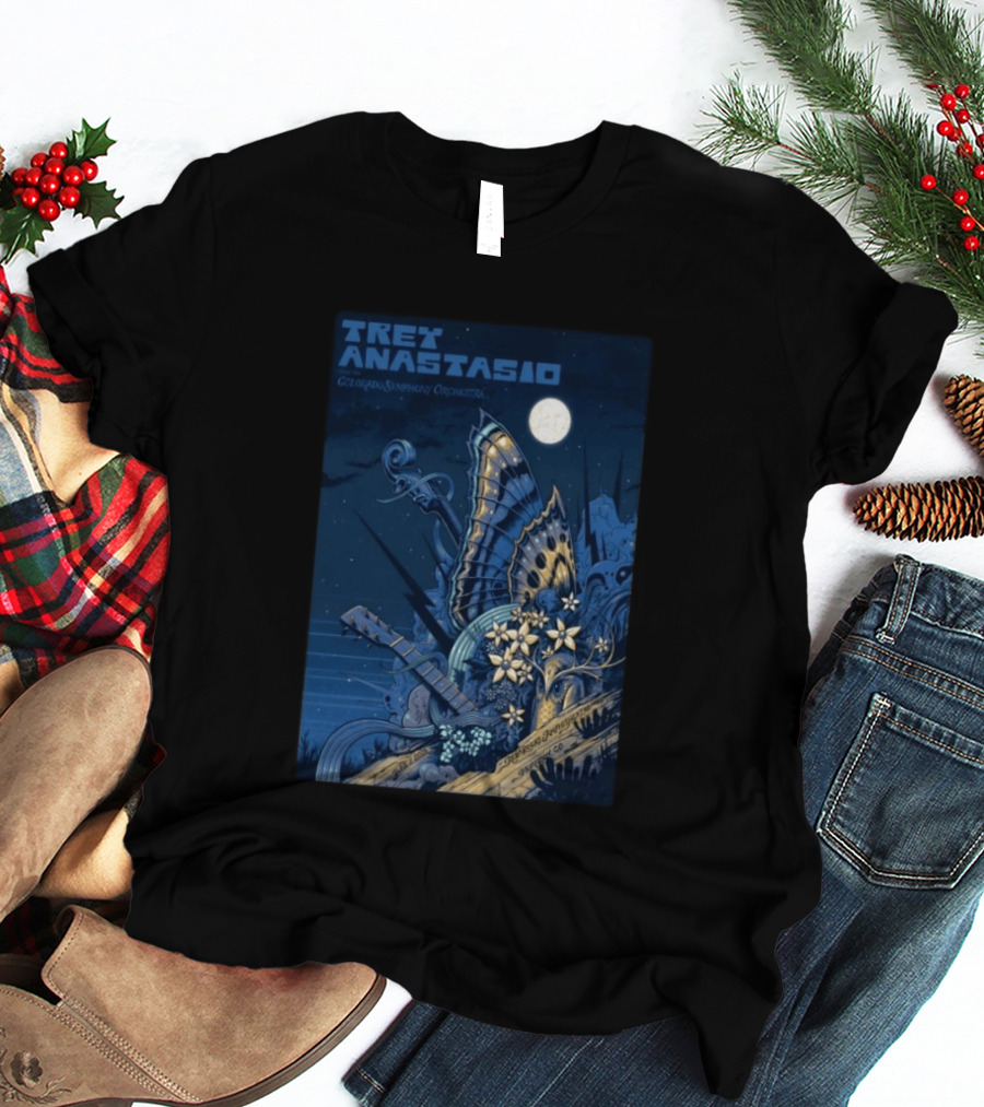 Trey Anastasio Colorado Symphony Orchestra Red Rocks Amphitheatre Moonlit Performance June 7 2026 T-Shirt
