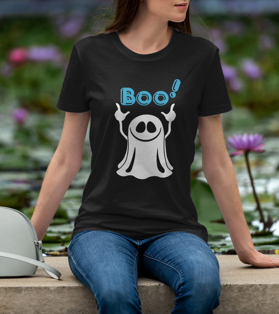 Boo Ghost Spooky Halloween Fun T-Shirt