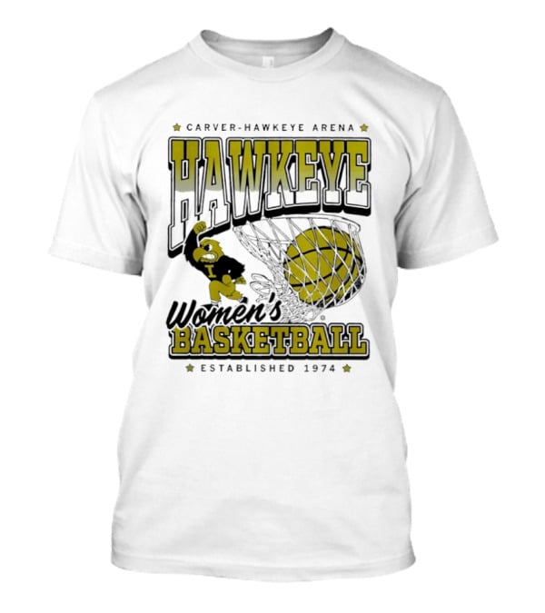 Hawkeye Women’s Basketball Established 1974 Carver Hawkeye Arena T-Shirt