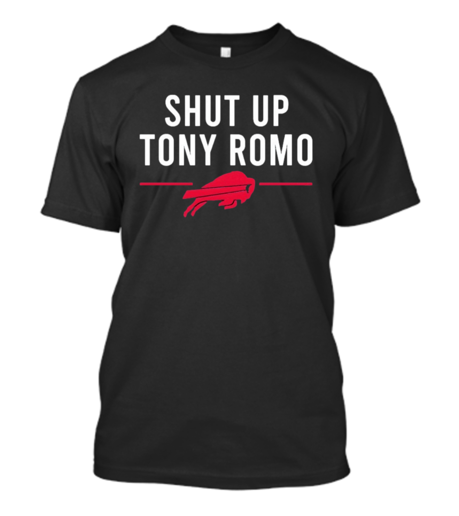 Buffalo Bills Shut Up Tony Romo Statement Red Buffalo T-Shirt