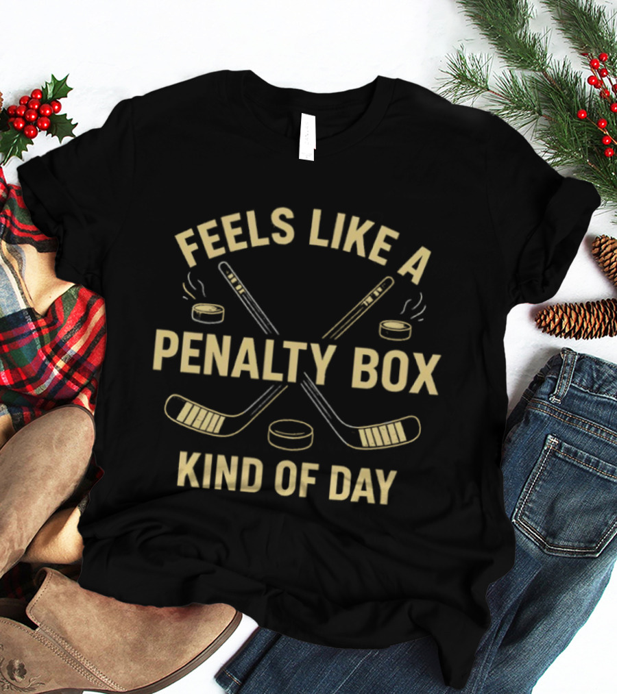Penalty Box Kind Of Day Vintage Hockey Humor T-Shirt
