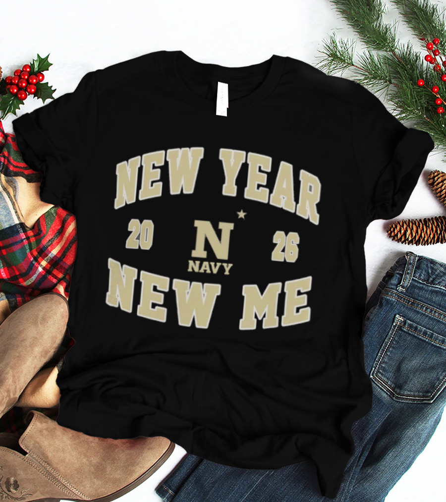 Navy Midshipmen New Year New Me 2026 T-Shirt