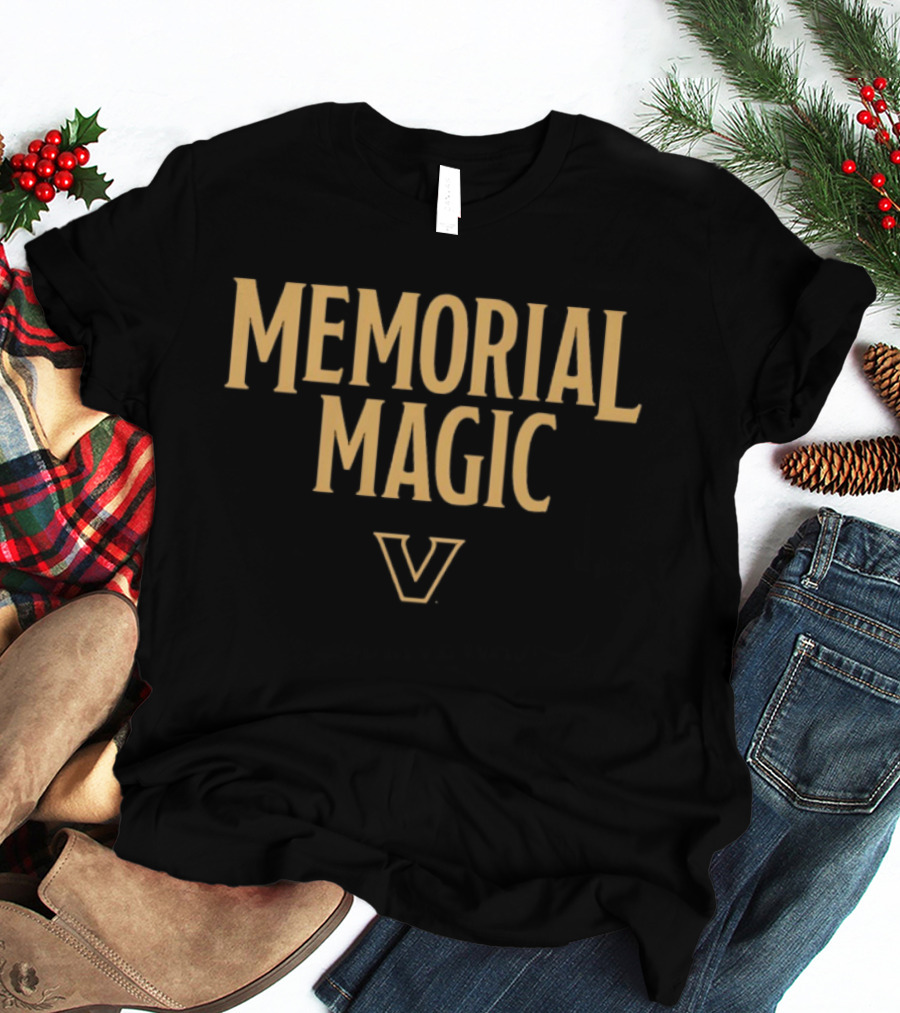 Vanderbilt Commodores Memorial Magic Basketball V T-Shirt
