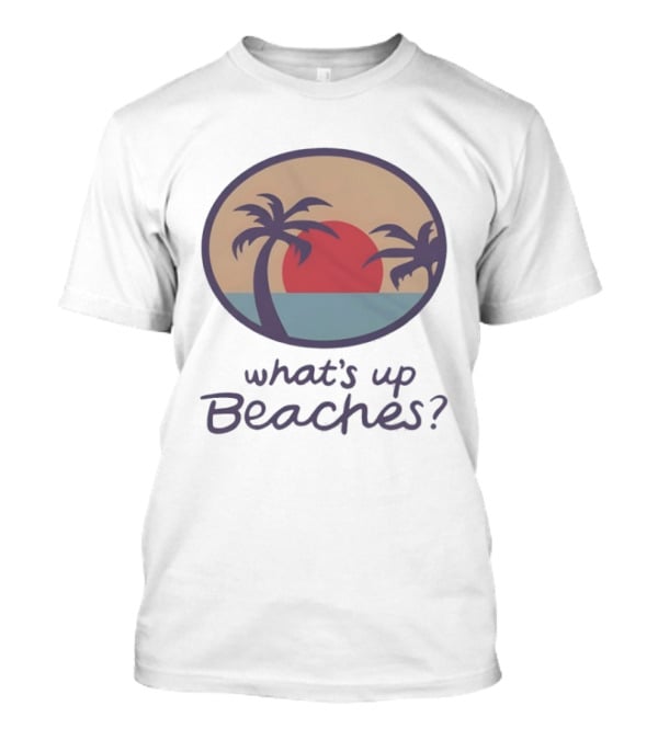 Brooklyn Nine Nine What's Up Beaches Red Sunset Palm Trees T-Shirt