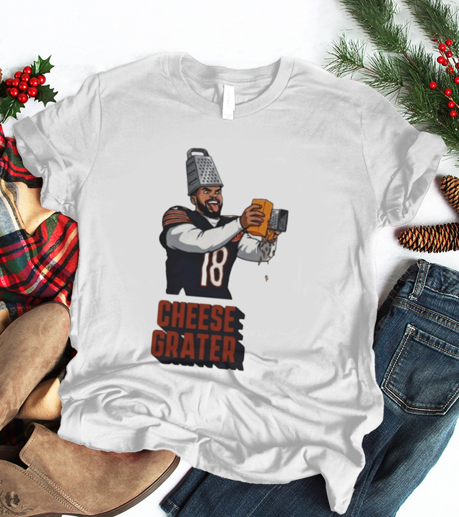 Caleb Williams Cheese Grater Chicago Football Humor T-Shirt