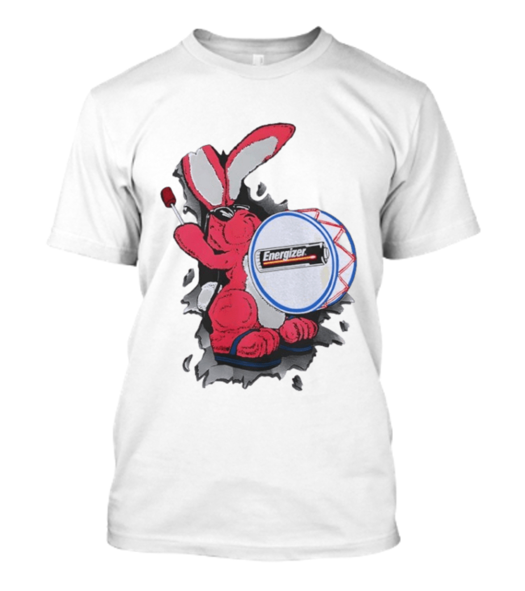 Energizer Bunny Vintage 90s Battery Drumming T-Shirt