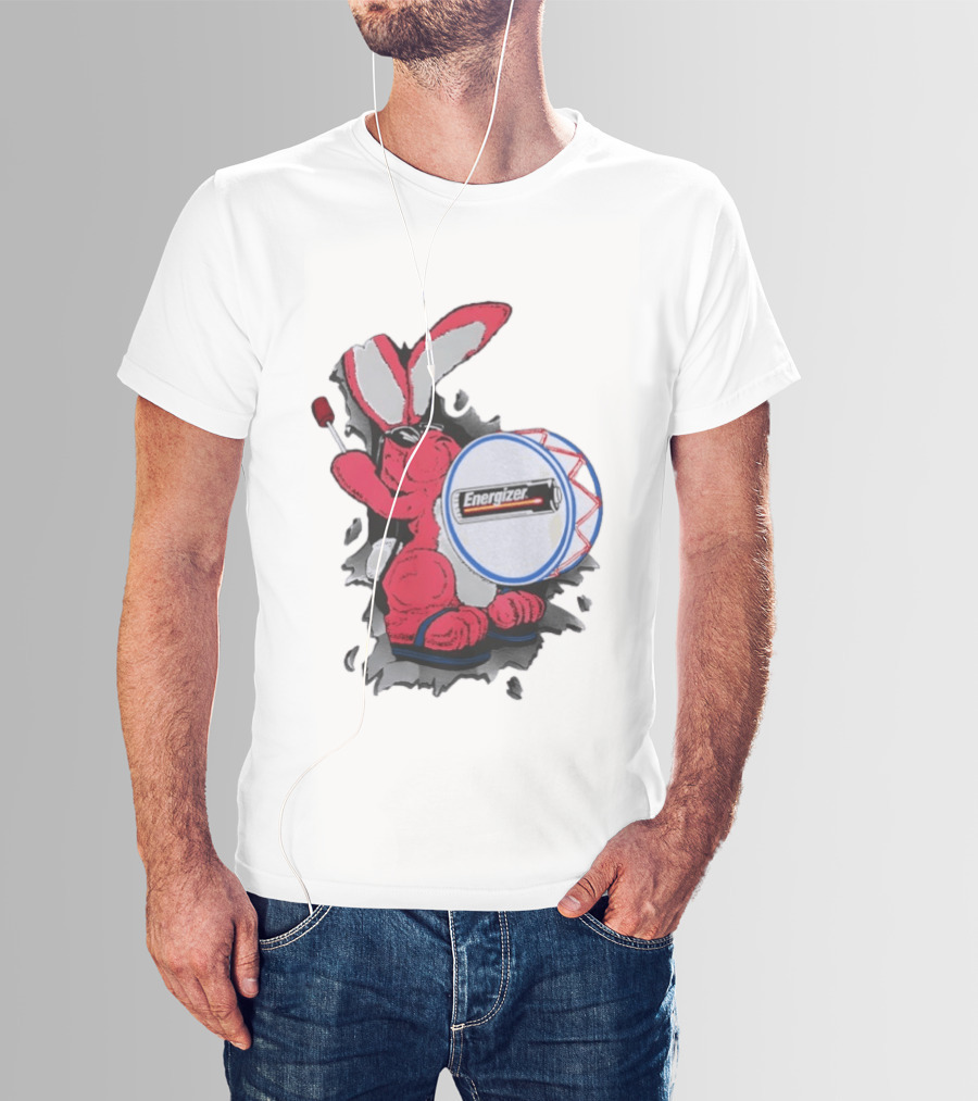 Energizer Bunny Vintage 90s Battery Drumming T-Shirt