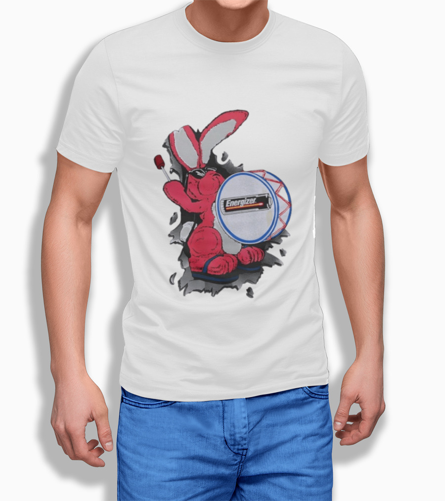 Energizer Bunny Vintage 90s Battery Drumming T-Shirt