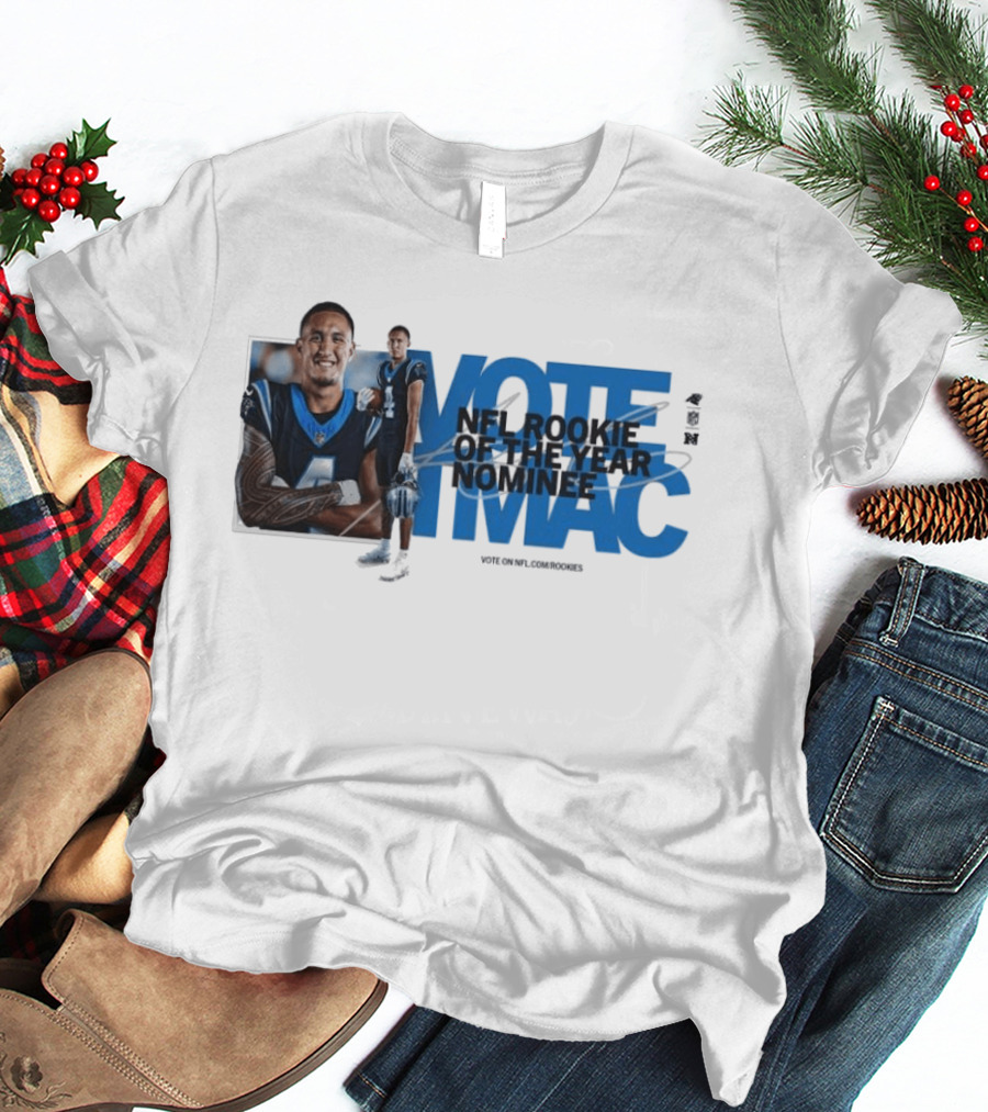 Vote For NFL Rookie Tetairoa McMillan Carolina Panthers Nominee Campaign T-Shirt