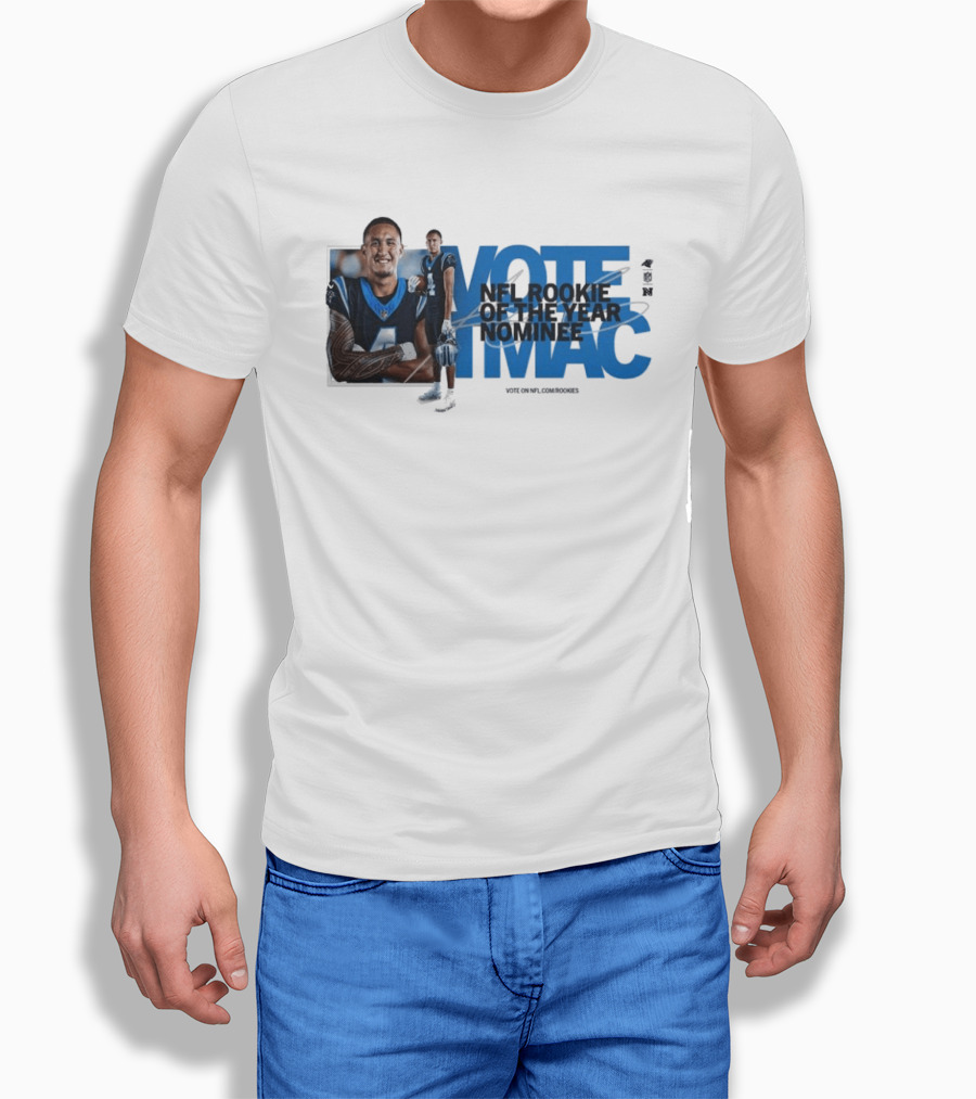 Vote For NFL Rookie Tetairoa McMillan Carolina Panthers Nominee Campaign T-Shirt