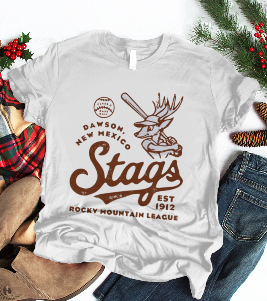 Dawson New Mexico Stags Baseball 1912 Rocky Mountain League T-Shirt