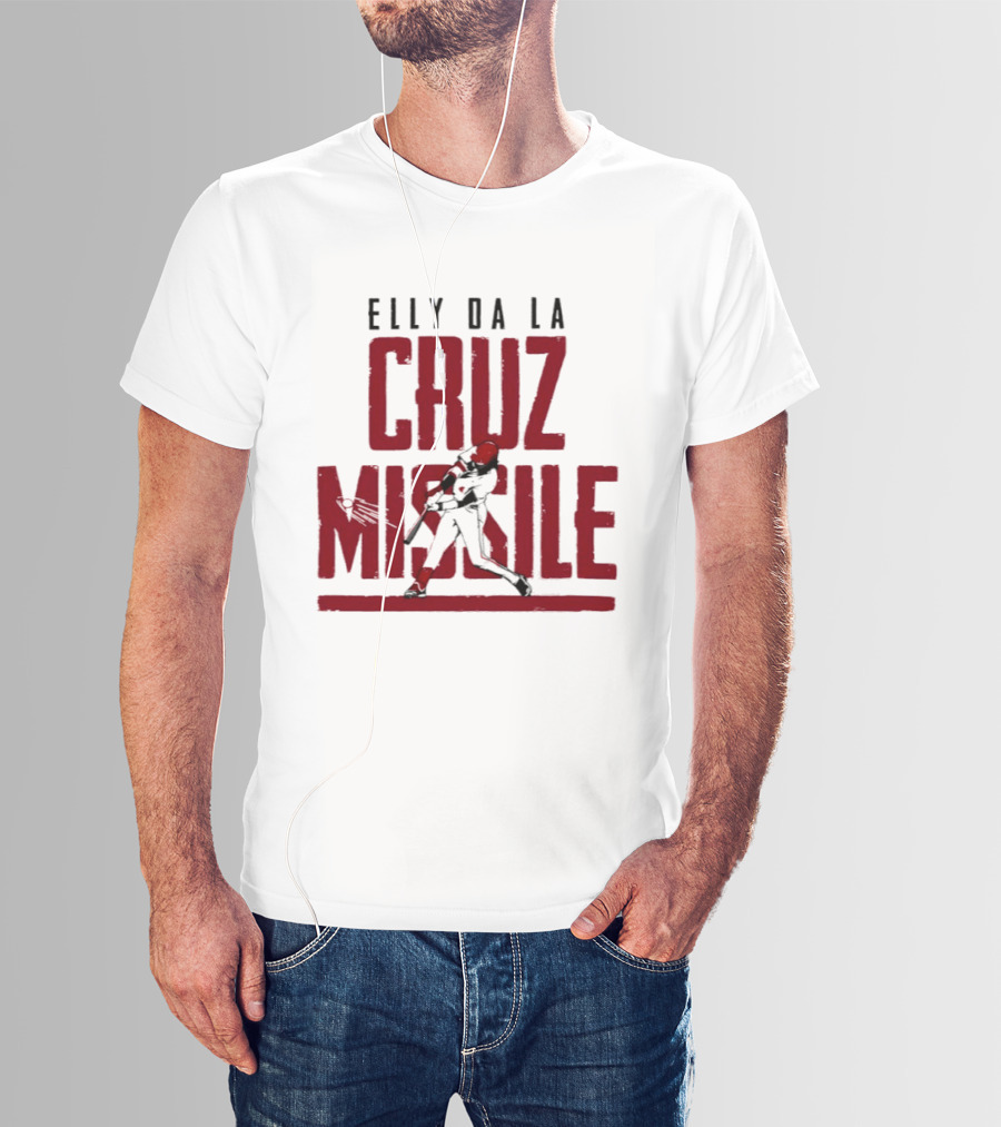 Elly De La Cruz Missile Cincinnati Reds MLB T-Shirt
