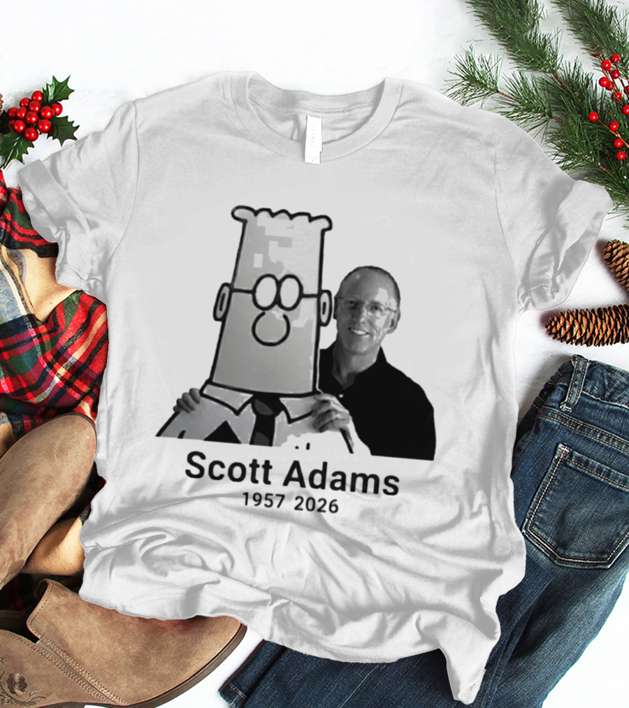 Scott Adams 1957 2026 Dilbert T-Shirt