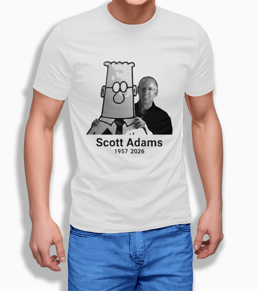 Scott Adams 1957 2026 Dilbert T-Shirt