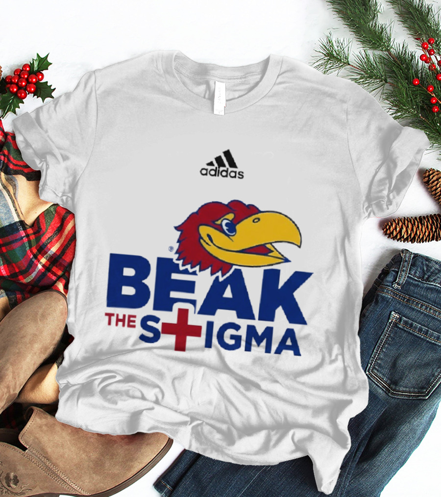 Adidas Kansas Jayhawks Beak The Stigma T-Shirt