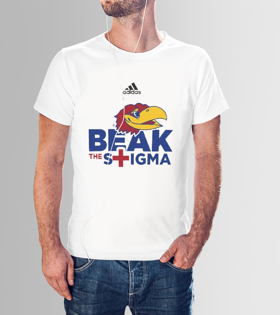 Adidas Kansas Jayhawks Beak The Stigma T-Shirt