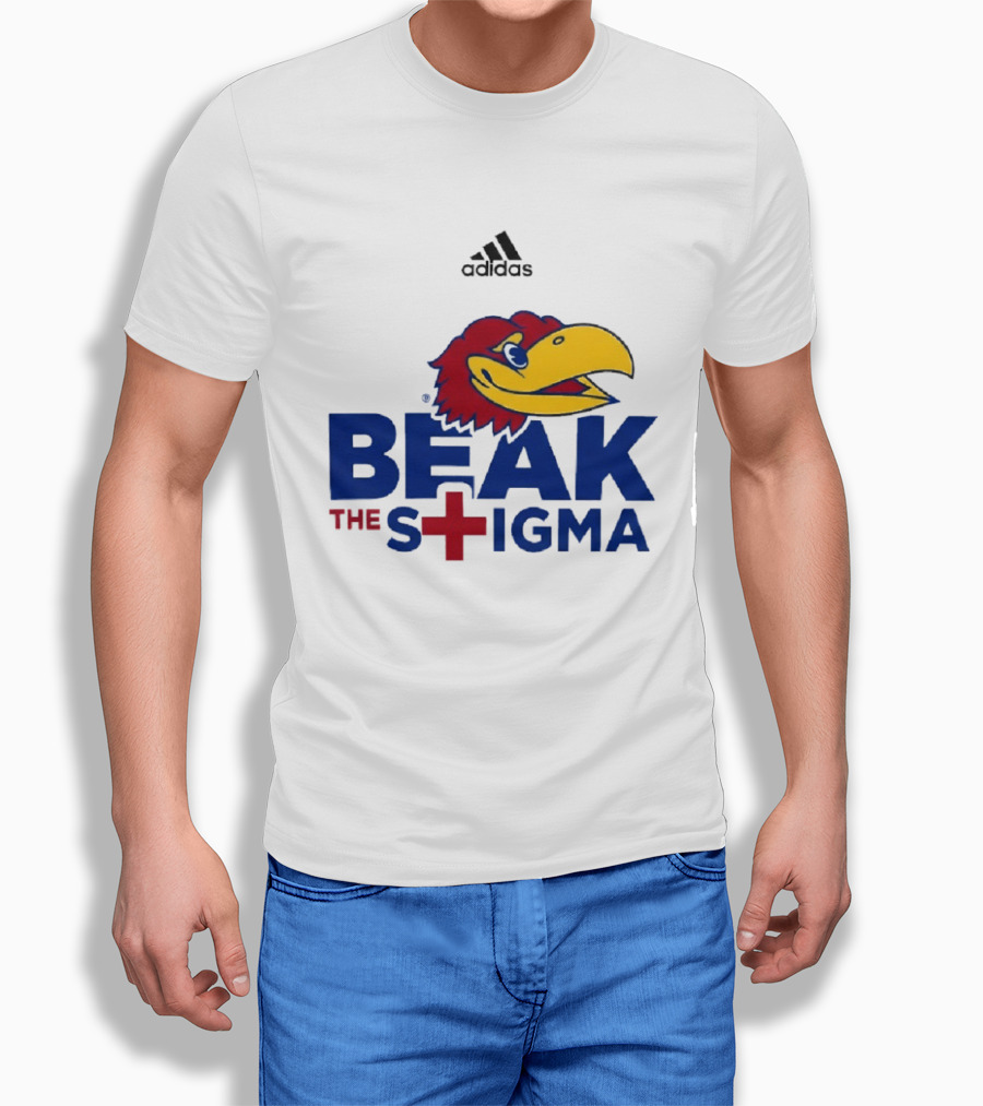 Adidas Kansas Jayhawks Beak The Stigma T-Shirt
