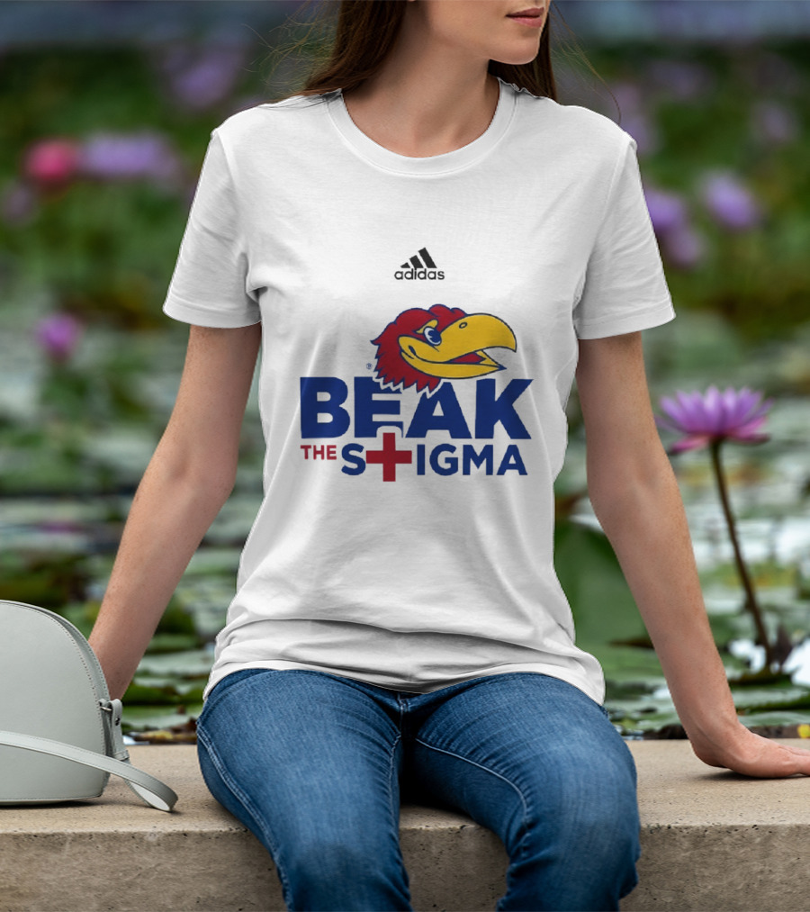 Adidas Kansas Jayhawks Beak The Stigma T-Shirt
