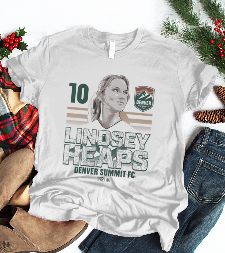 Lindsey Heaps 10 Denver Summit FC Vector T-Shirt