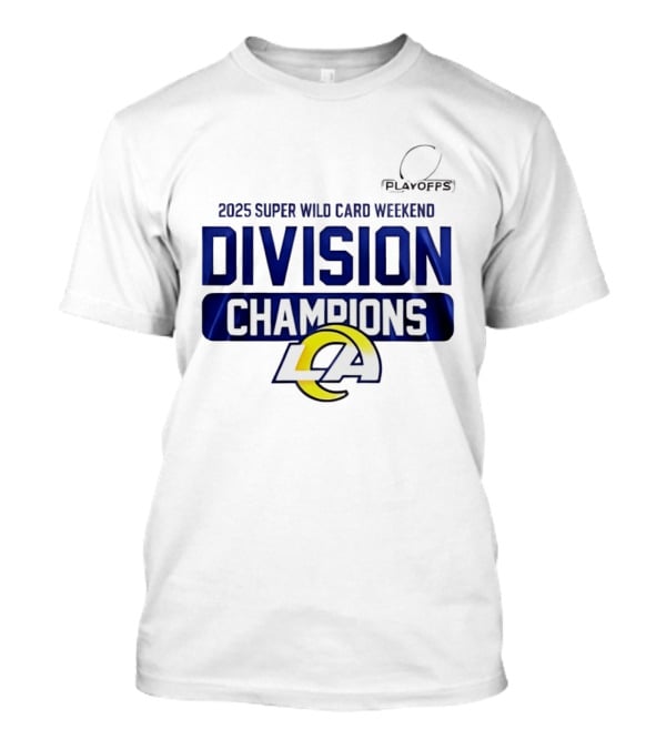 2025 Super Wild Card Weekend Los Angeles Division Champions T-Shirt