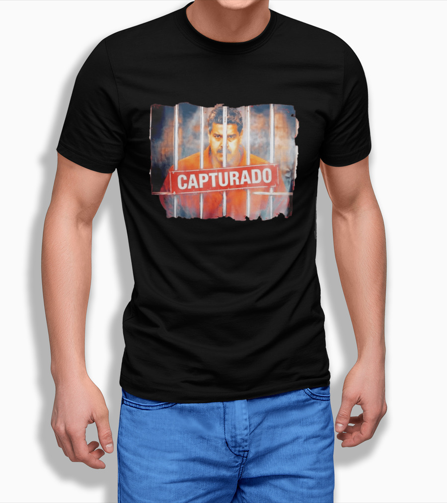 Nicolas Maduro Capturado Behind Bars Prison T-Shirt