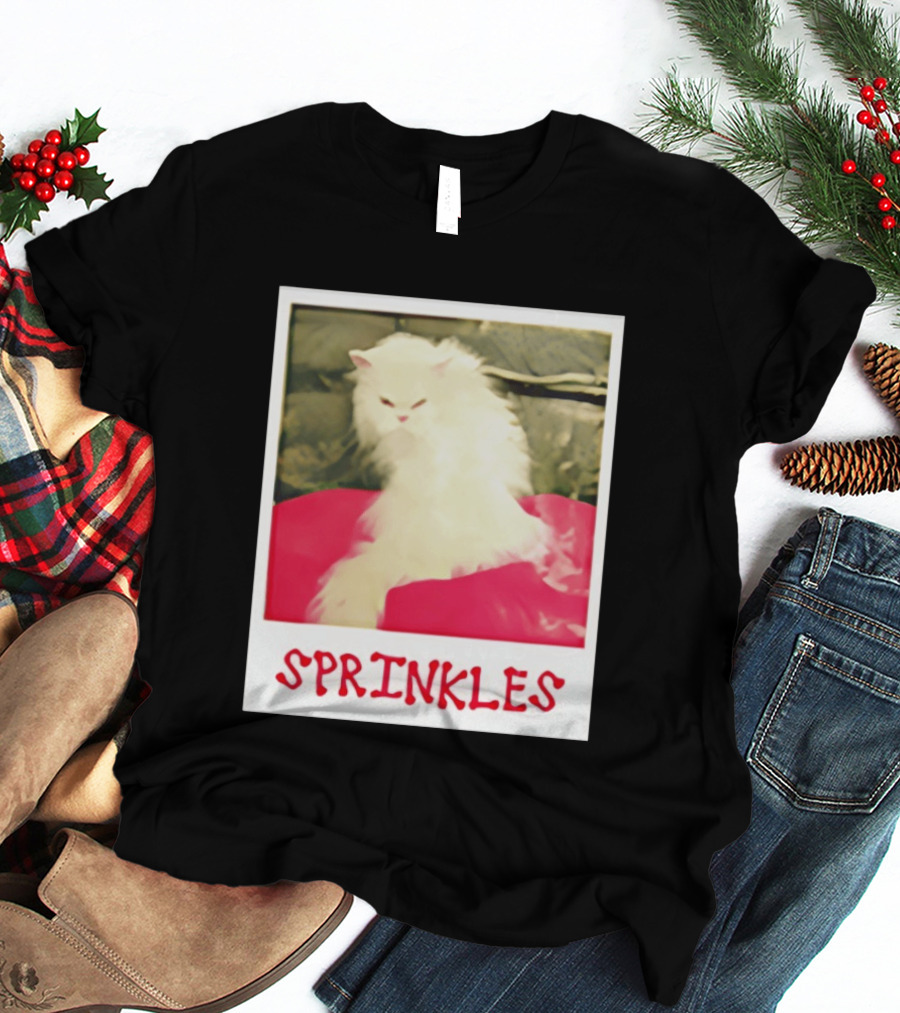 Office Angela Martin Sprinkles Cat Image Pólvora T-Shirt