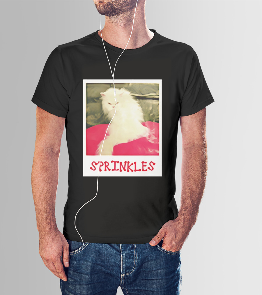 Office Angela Martin Sprinkles Cat Image Pólvora T-Shirt