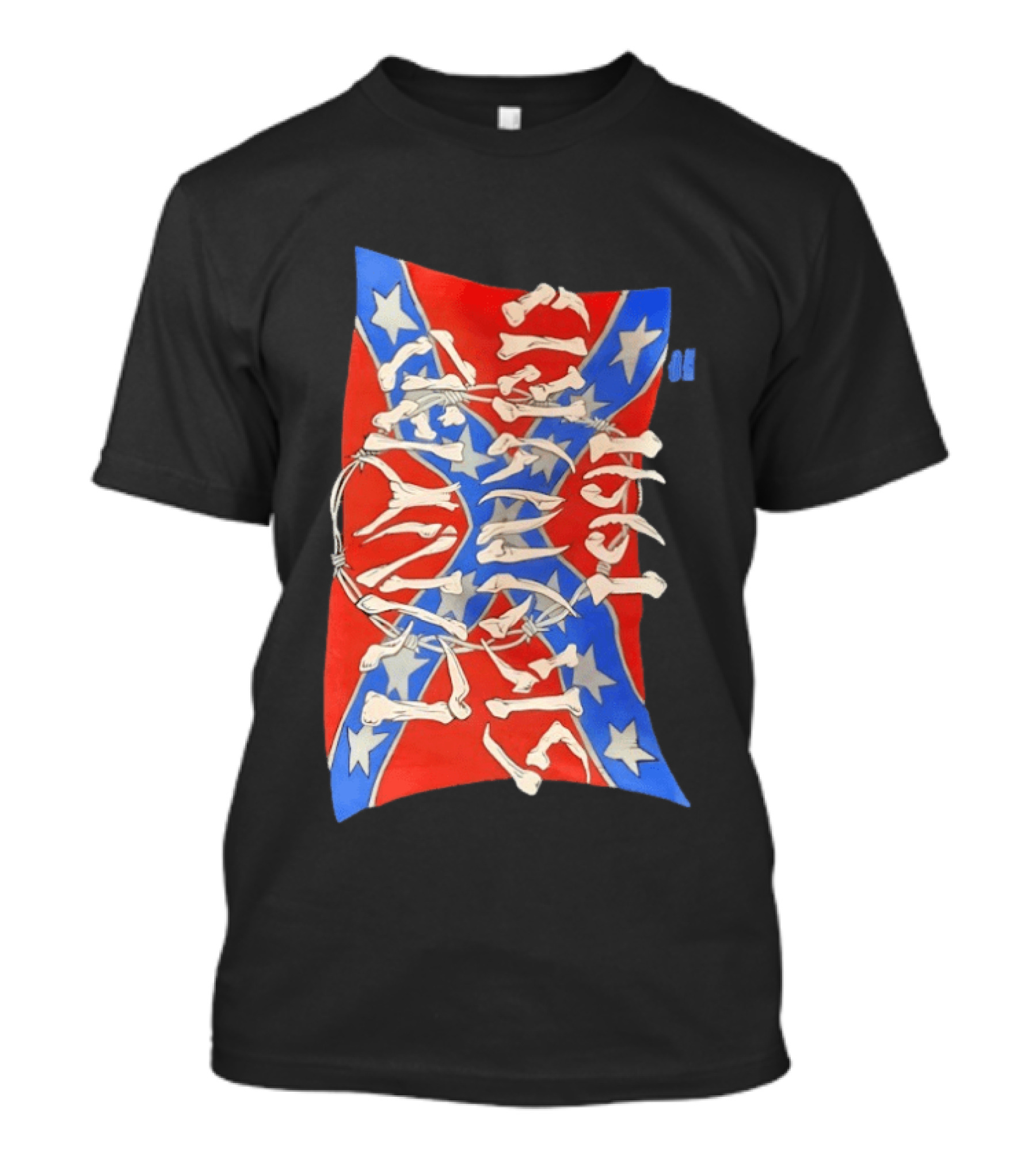 Lynyrd Skynyrd 1991 Confederate Flag Skeleton Bones T-Shirt