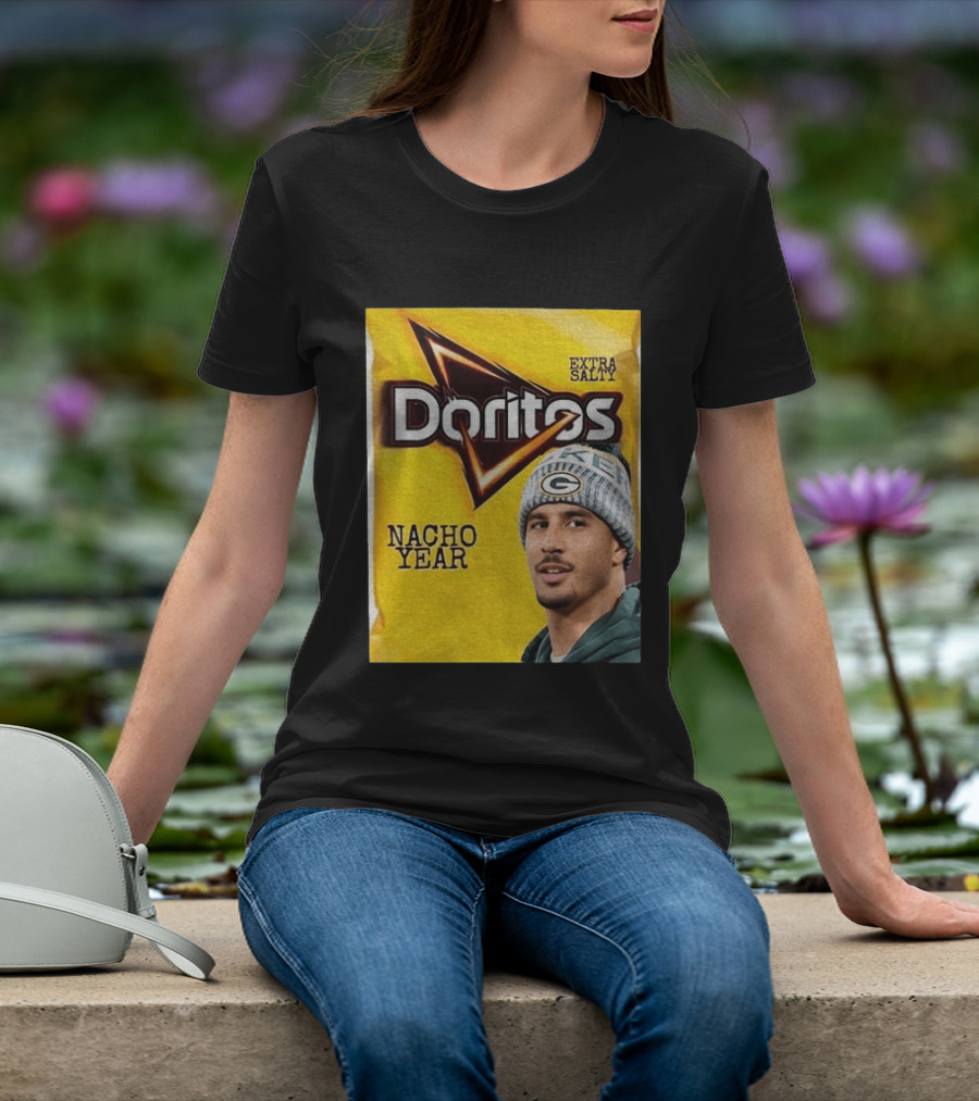 Doritos Nacho Year Extra Salty Green Bay Packers Football Beanie T-Shirt
