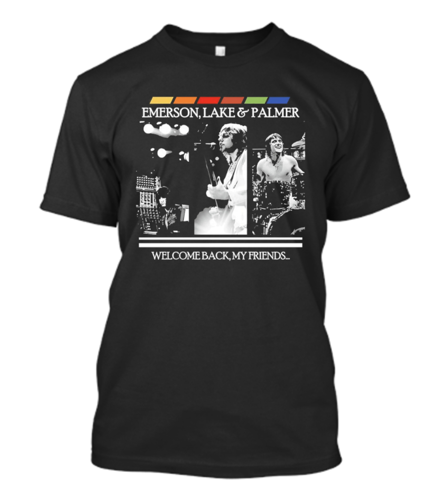 Emerson Lake And Palmer Welcome Back My Friends Retro Concert T-Shirt