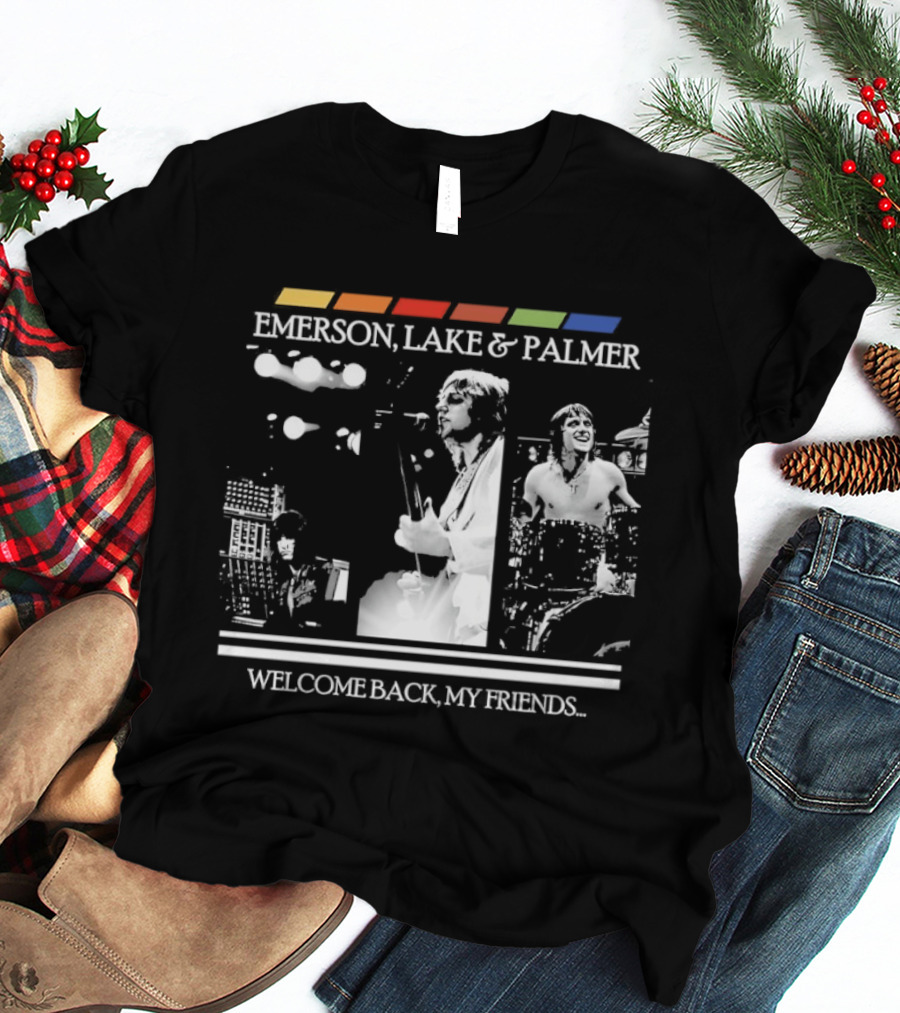 Emerson Lake And Palmer Welcome Back My Friends Retro Concert T-Shirt