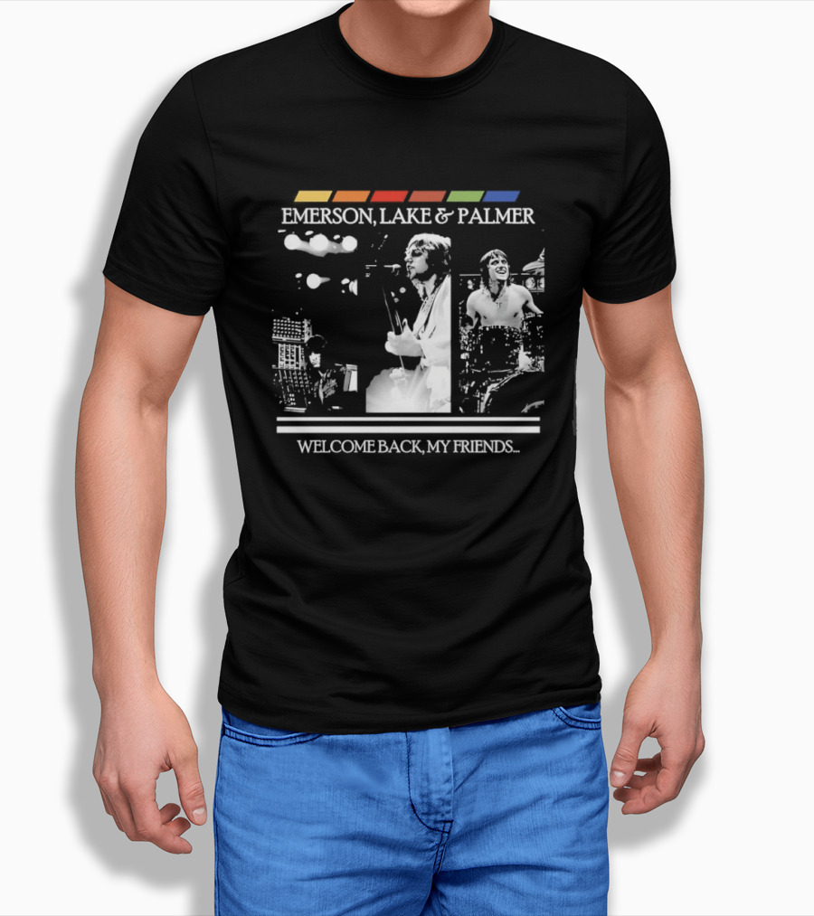 Emerson Lake And Palmer Welcome Back My Friends Retro Concert T-Shirt