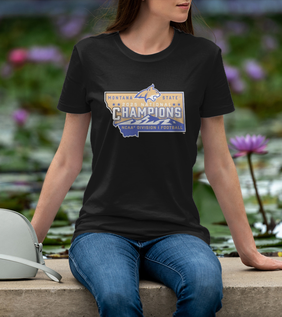Montana State Bobcats 2025 National Champions NCAA Division I Football T-Shirt