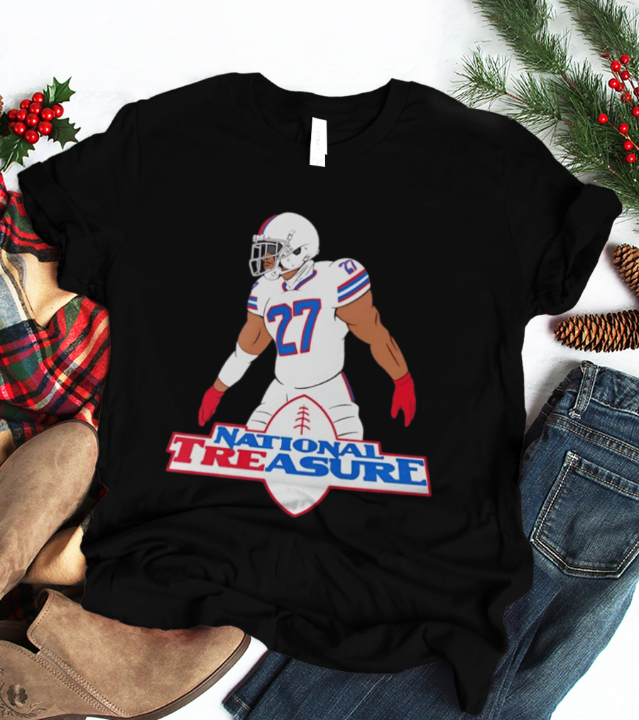 National Treasure Tre'Davious White 27 Buffalo Bills Football Legend T-Shirt