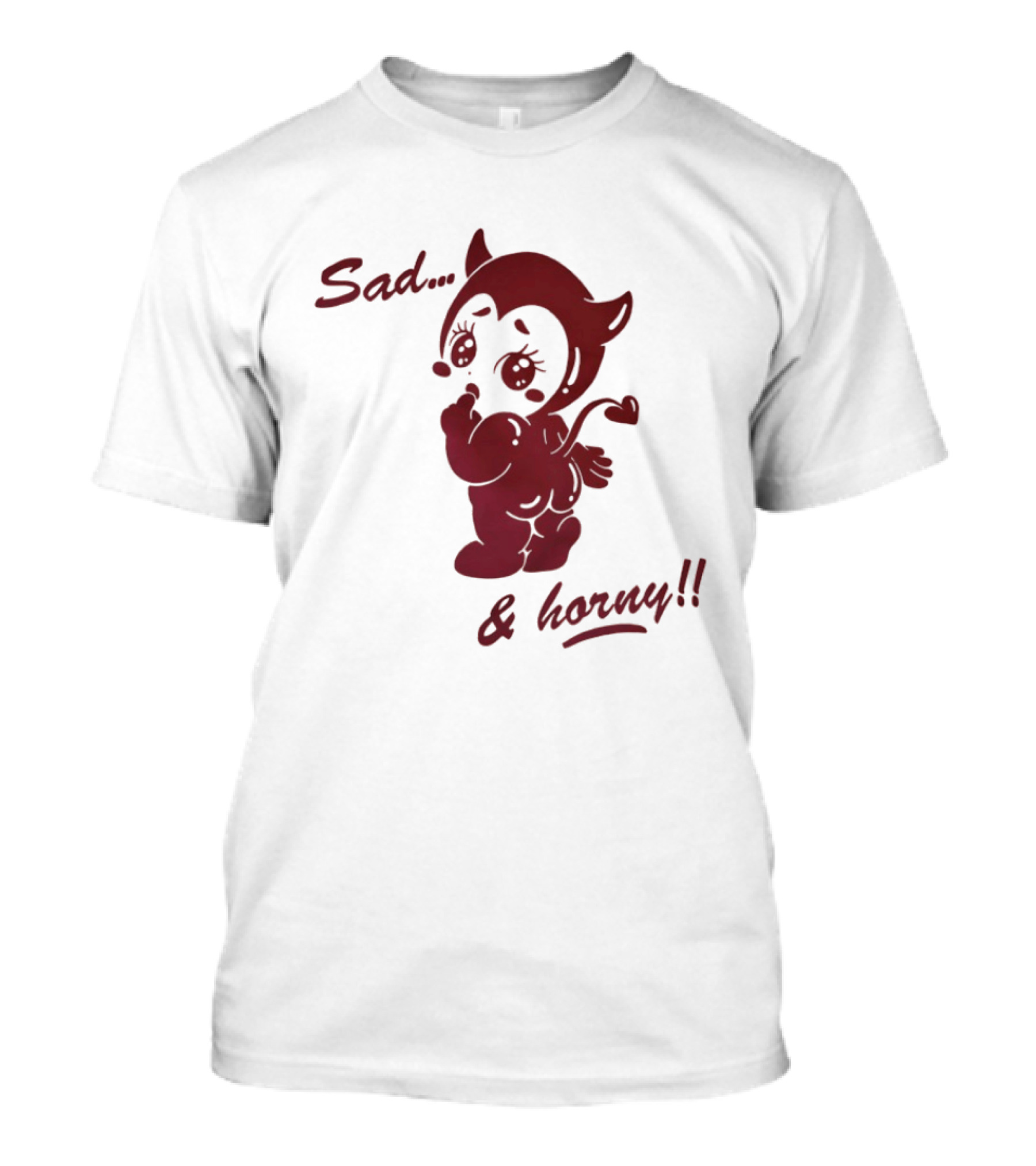 Sad And Horny Red Devil T-Shirt
